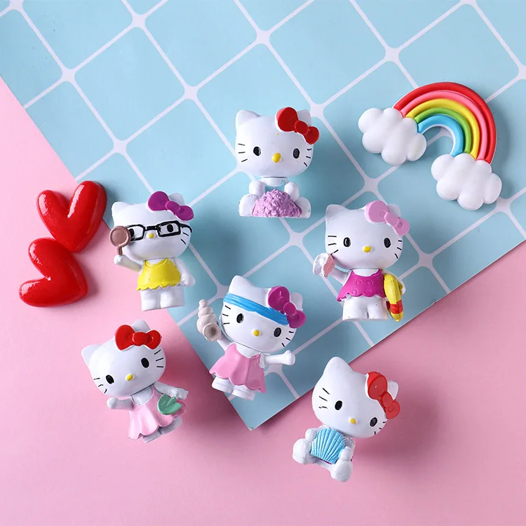 Магниты на холодильник анимация Мультяшные очки музыка Кот 3D кукла милые