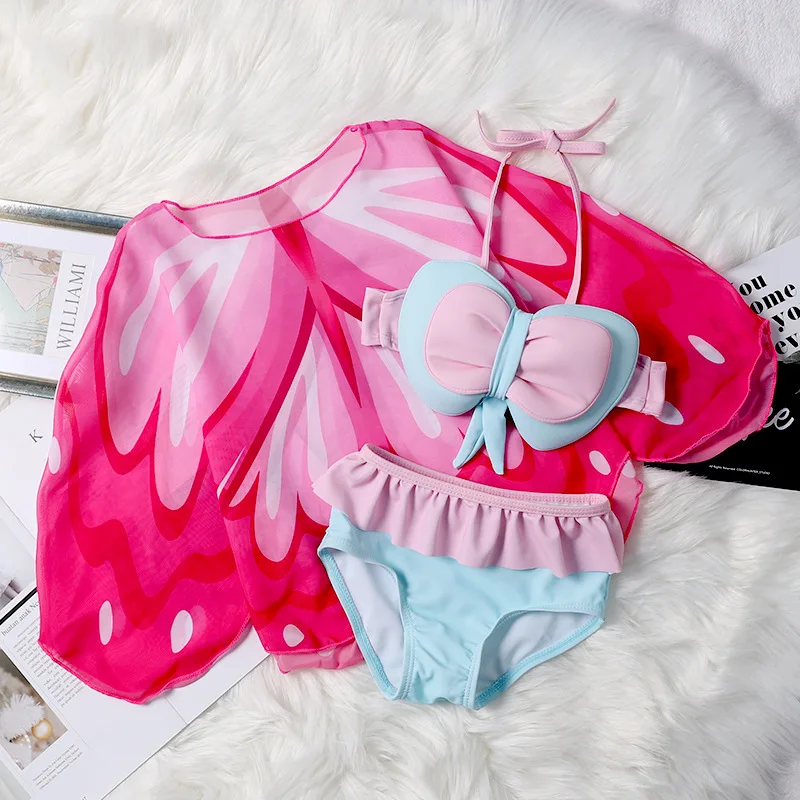 

Купальник детский, для девочек, раздельный, для защиты от солнца, От 1 до 13 лет