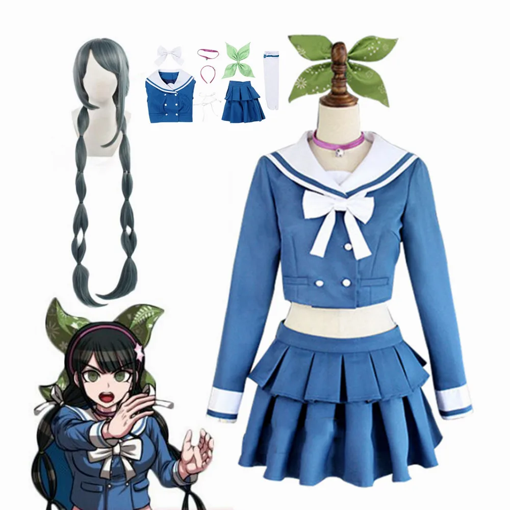 

Anime Danganronpa V3 Killing Harmony Tenko Chabashira Halloween Carnival Cosplay Costume School Uniform Women Dress Sailor Suit