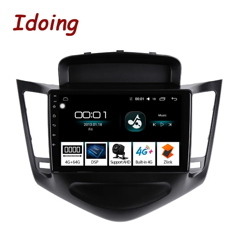 Idoing 9 &quot4G + 64G 2.5D ips Восьмиядерный DSP автомобильный Android Радио мультимедийный плеер