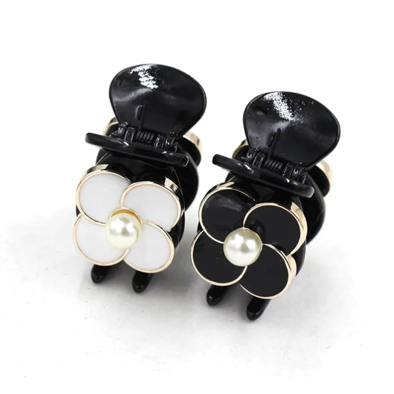 Изысканные маленькие заколки для волос в Корейском стиле с цветами и жемчугом