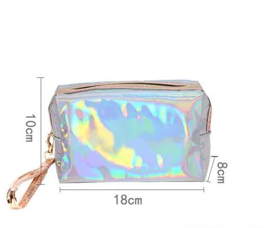 ETya модные водонепроницаемые косметички с лазерным рисунком Женская несессер