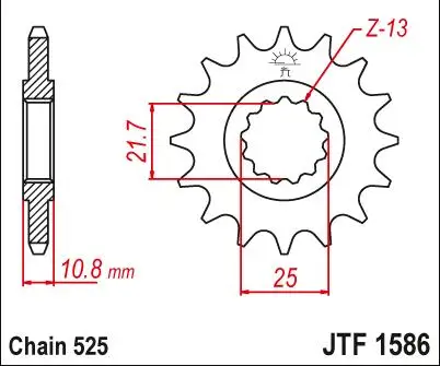 Передняя Звездочка мотоцикла 525 17T для Yamaha TDM850 96-98 TRX850 96-00 TDM 850 TRX | Автомобили и