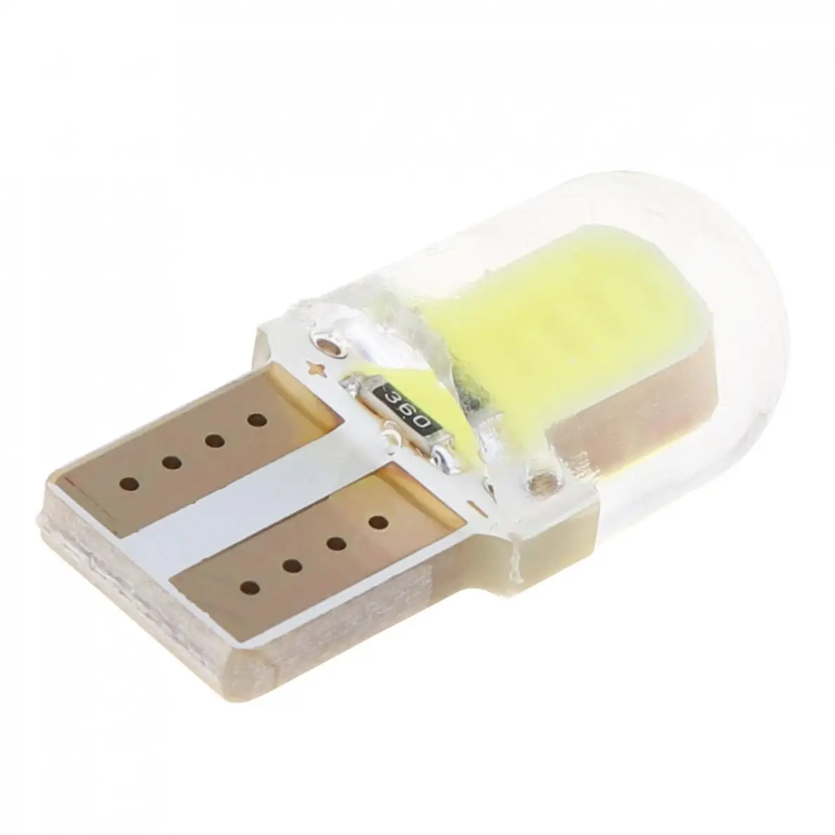 10 шт./лот T10 W5W COB 8 SMD светодиодная Автомобильная лампочка Canbus кремнезема яркая
