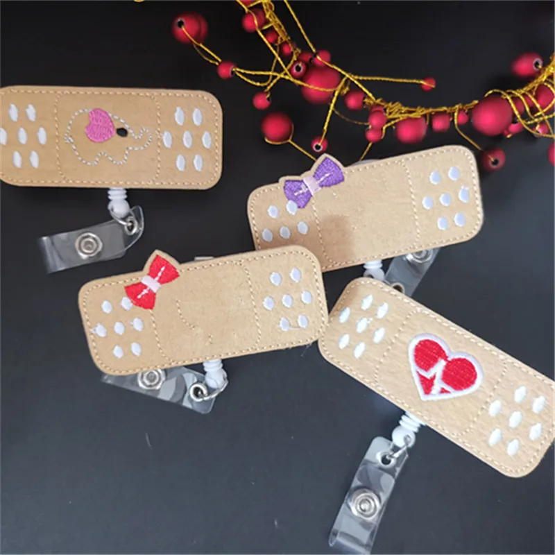 2020 модный бандажный стильный выдвижной Бейдж из ткани для медсестры с зажимом в