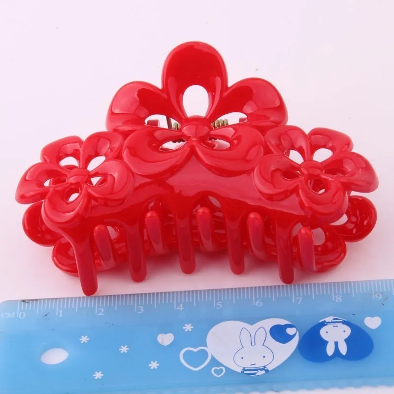 Заколка для волос Прозрачная в форме цветка 9 см| |