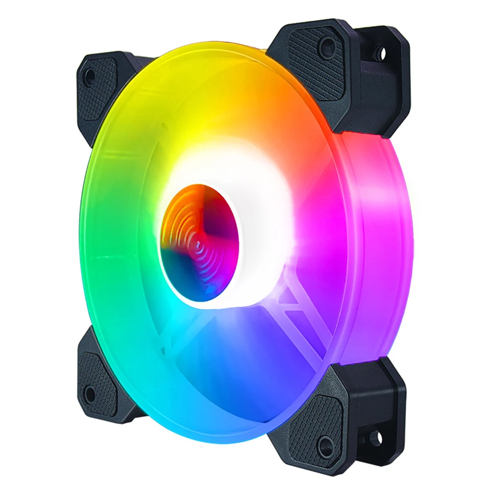 Бесшумный кулер COOLMOON 140 мм с RGB подсветкой бесшумный для ПК корпусом компьютера