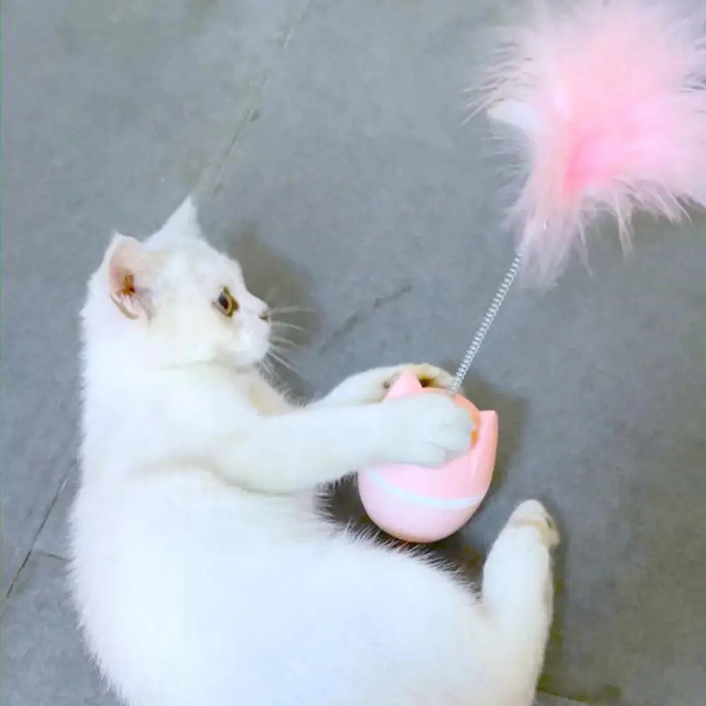 1 Набор игрушка в форме головы кошки перо 2 цвета | Дом и сад