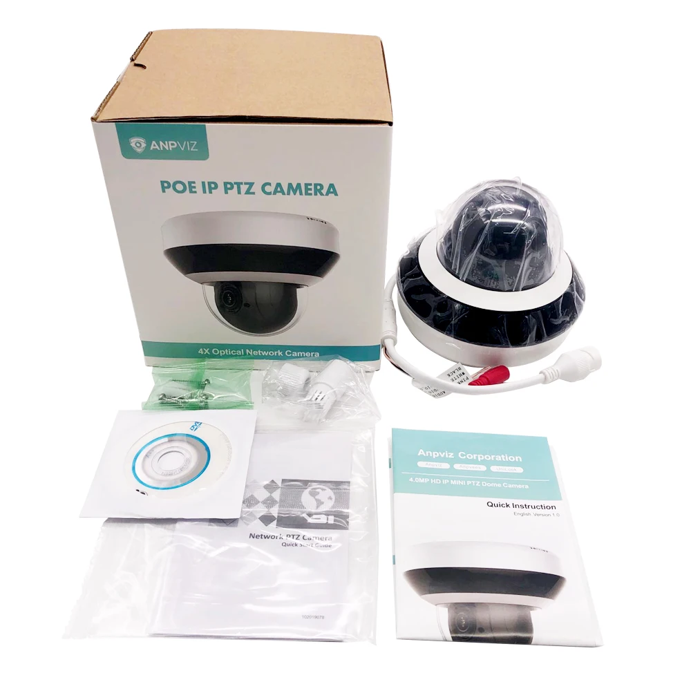 Hikvision OEM Product 8CH NVR 8Pcs 4MP IP Camera Support 4X Zoom Built in Microphone H.265 NVR Kit Outdoor Cam Kit Onvif H.265