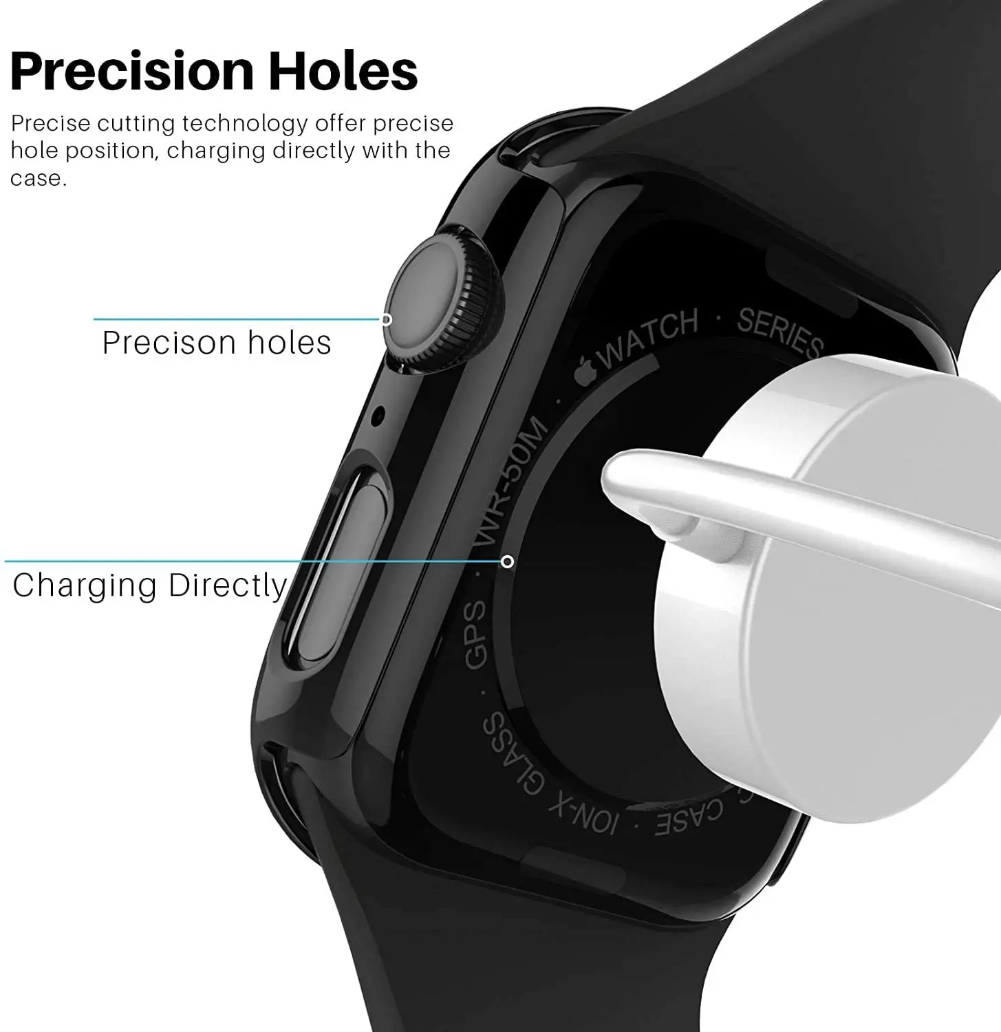 Glass+Case For Apple Watch Series 7 6 5 4 3 SE 45mm 41mm 44mm 40mm 42mm/38 iWatch Screen Protector+Cover Accessories | Наручные часы