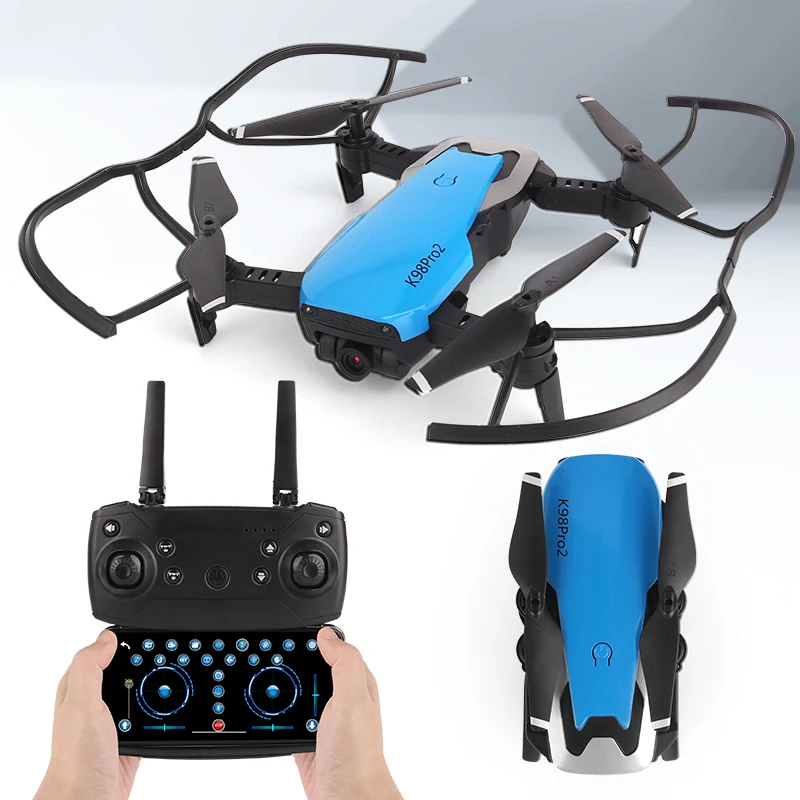 

K98PRO2 4K Dual-lens Fixed-height Quadcopter Dual Camera WiFi Professional Foldable Quadcopter Brush Motor RC Drone 50x Zoom