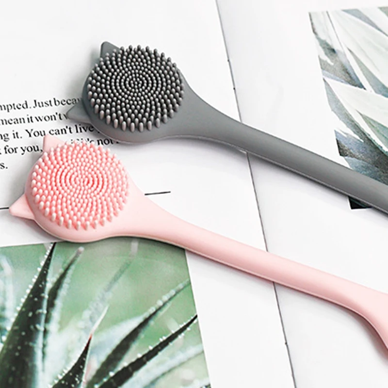 

Portable Soft Silicone Double-Ended Nose Brush Face Mask Brush Skin Care Massager Washing Face Exfoliating Beauty Tool