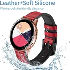 Кожаный ремешок для Samsung Galaxy watch Active 2, 20 мм, 22 мм, ремешок 4044 мм, Gear S3 Frontier, браслет Huawei GT22e Galaxy 3 correa