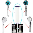 Насадка для душа с фильтром из хлопка, насадка для душа высокого давления с вращением на 360 градусов, насадка для душа с эффектом дождя, ручная массажная насадка для душа под давлением