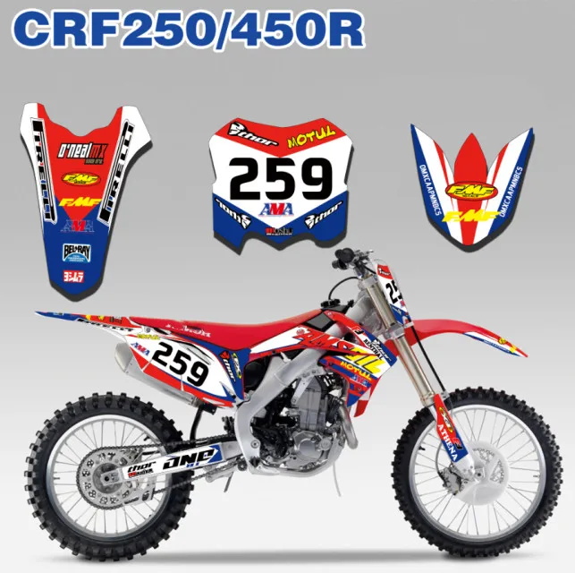 Полный набор Графический фон наклейка Стикеры для Honda CRF 250R CRF250R 2010 2011 2012 2013 CRF 450R CRF450R 2009 2010 2011 2012