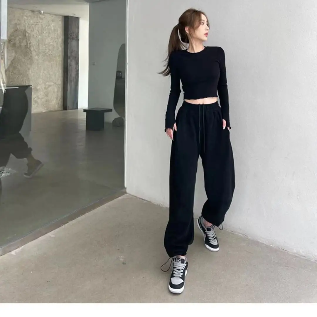 

Loose Sweatpants Harajuku Joggers High Waist Harem Pant Comfort Basic Casual Fashion Trousers Dance Pants Streetwear Women
