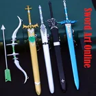 Меч искусство онлайн оружие брелок Kirito Yuuki меч асуны модель игрушка элуцидор Темный Меч игрок брелок анимированный меч игрок