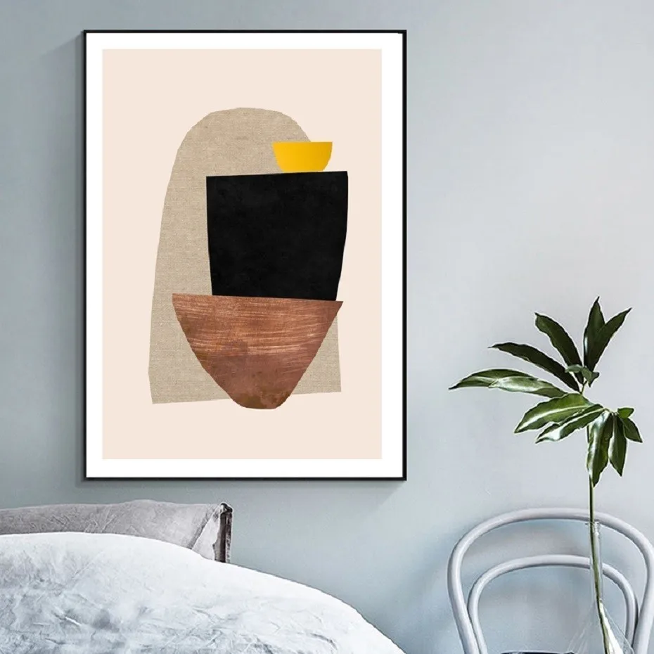 

Abstract Scandinavia Posters Prints Geometric Canvas Painting Wall Art Pictures for Living Room Home Interior Design