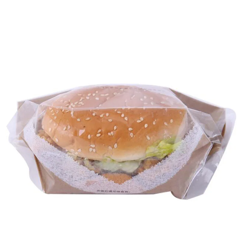 

100 шт. свежезапеченных продуктов, сумка для Круассанов, тостов, сэндвичей на вынос, одноразовый пищевой материал для выноса