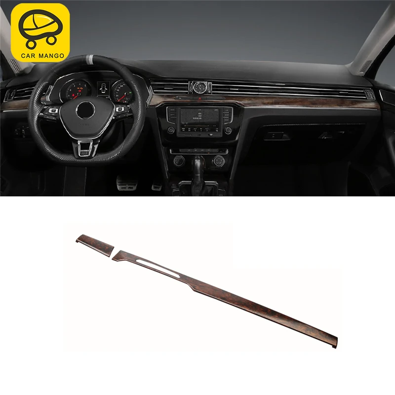 

CARMANGO for VW Volkswagen Passat B8 2017-2019 Car Center Console Dashboard Panel Cover Trim Frame Sticker Interior Accessories