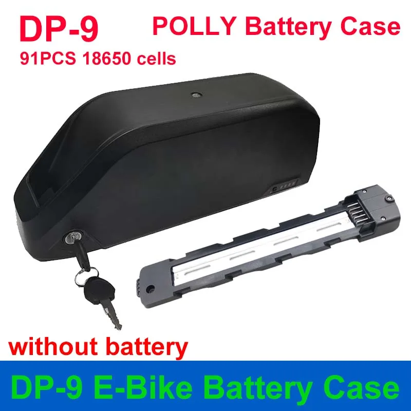 

POLLY DP-9 Case 36V 48V 52V E-Bike Battery Case DP9 Can Hold 91PCS 18650 Cells Empty Box Downtube Type for DIY 10S9P 13S7P 14S6P