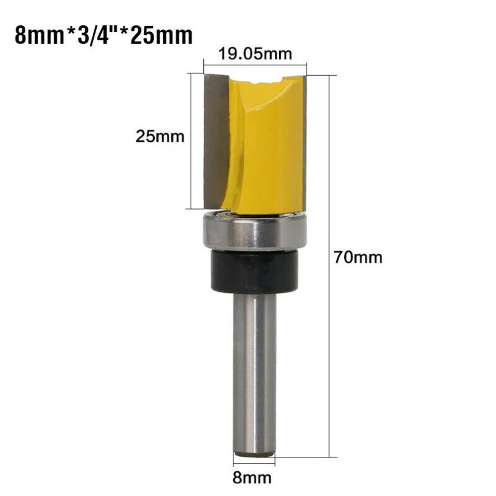 

1pc Router Bit 8mm Shank Cemented Carbide Cleaning Flush Trim Milling Cutter