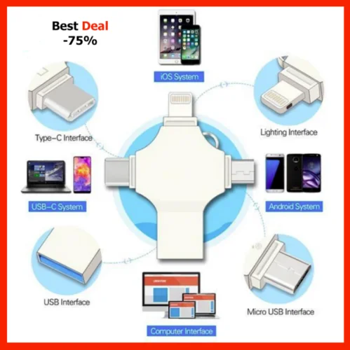 USB 3.0 флеш-накопитель для iPhone 7 iPad Android Type C Phone металлический OTG iFlash флэш-накопитель