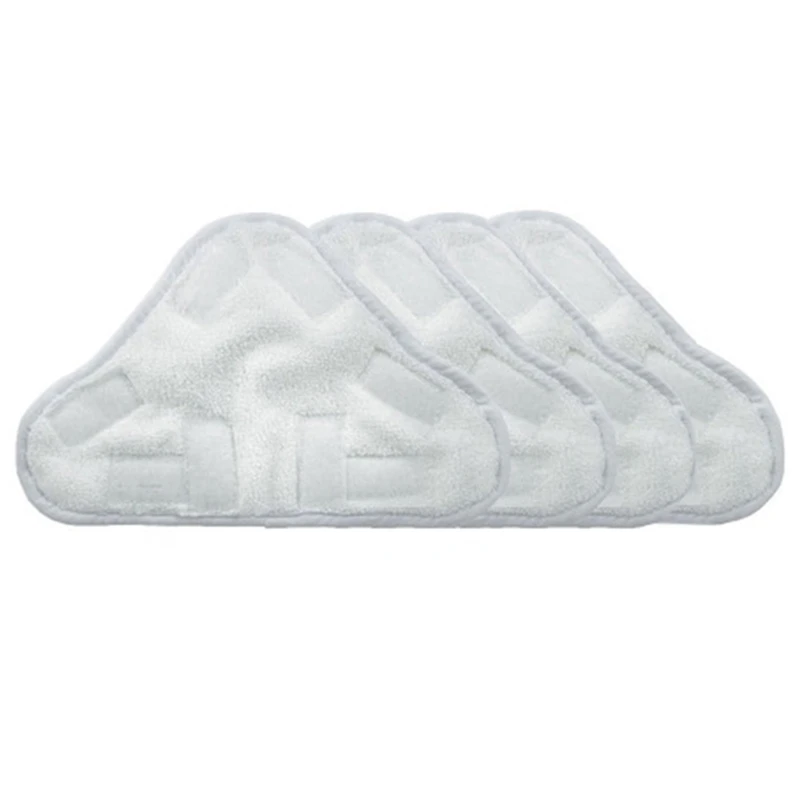 

4 Pcs of Replacement Steam Mop Microfiber Cloth Pad for H2O X5 Mop Triple-cornered Mop