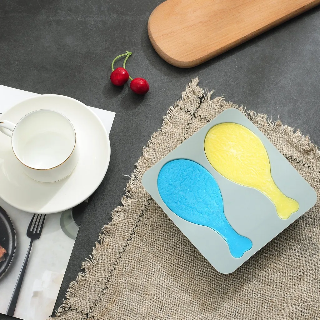 Силиконовая форма для мыла ручной работы с 2 отверстиями торта куриными ножками