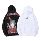 Толстовка женская оверсайз с японским мультяшным аниме, уличная одежда Итачи, худи в стиле Харадзюку, хлопковая повседневная кофта с капюшоном для пар, осень