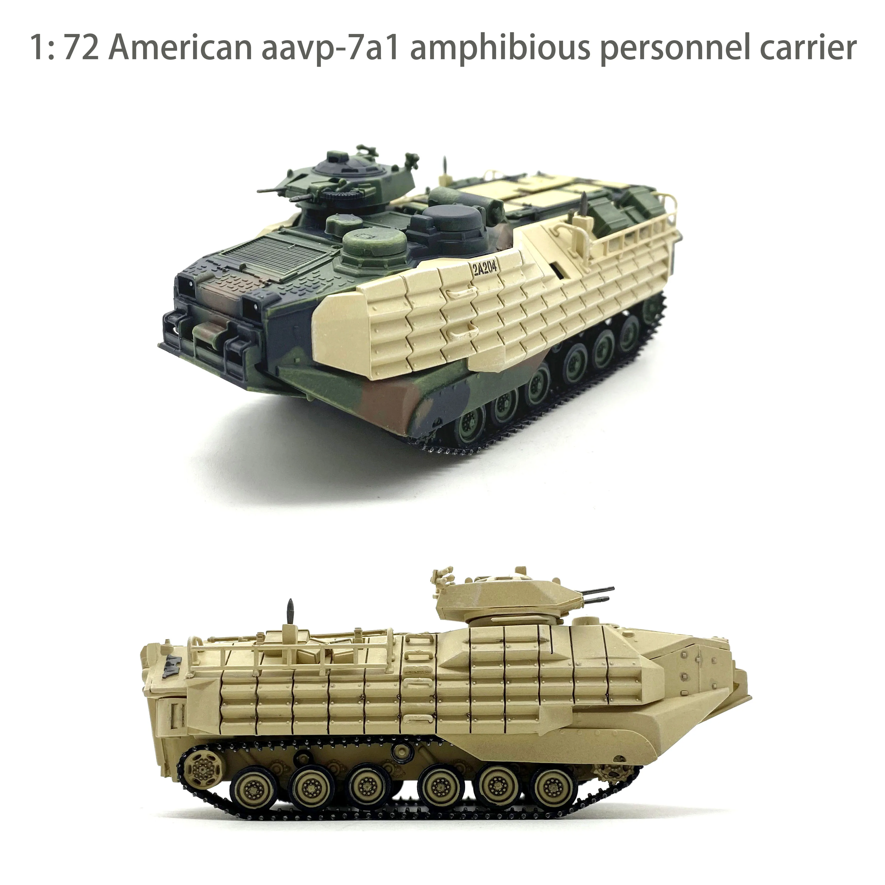

1: 72 Американский aavp-7a1 амфибия бронетранспортер усиленный Чехол-Броня Готовая модель 63073 63019