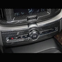 for volvo xc60 2018 2019 accessories abs carbon fibre auto air conditioner switch frame panel decoration cover trim car styling