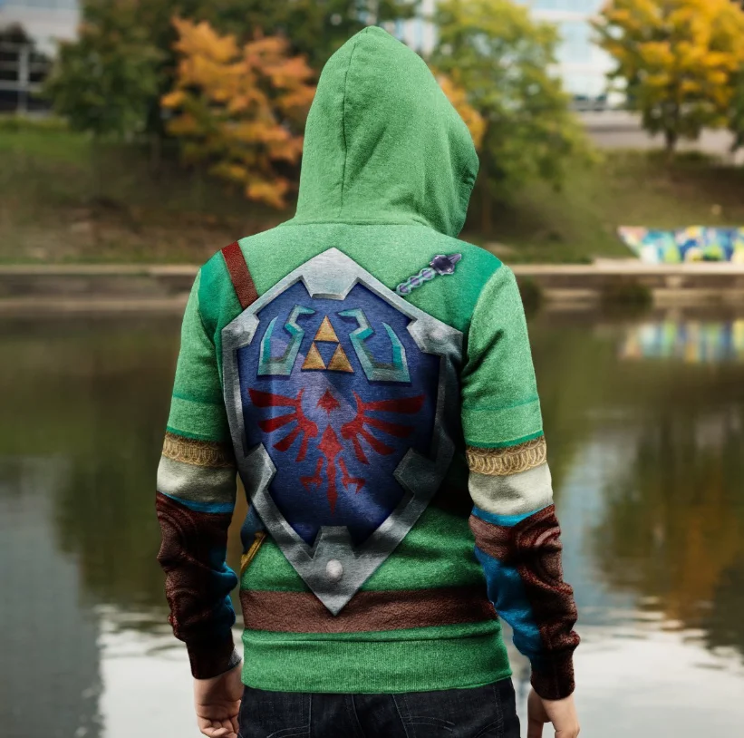 Костюм для косплея из игры The Adventure Of Link Warrior свитшот с символами Зельды толстовки
