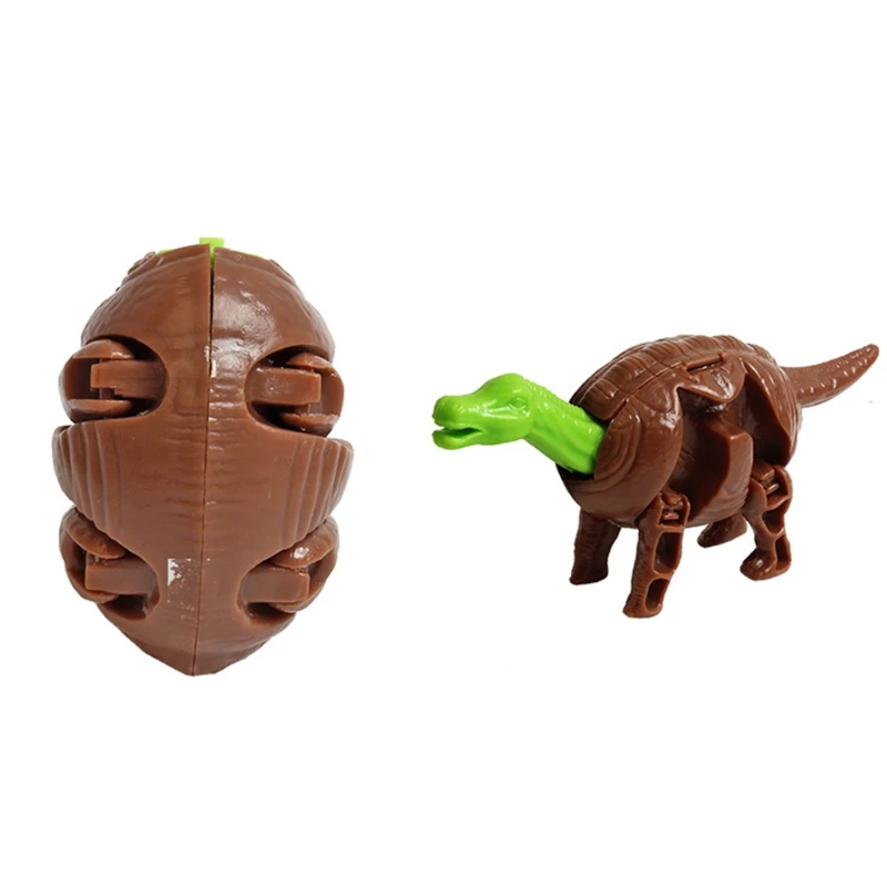 

T5EC Puzzle Deformation Dinosaur Egg Mixer Ideal Gift for Toddlers Dinosaur Eggs Toys Easter Eggs Deformable Dino Figures