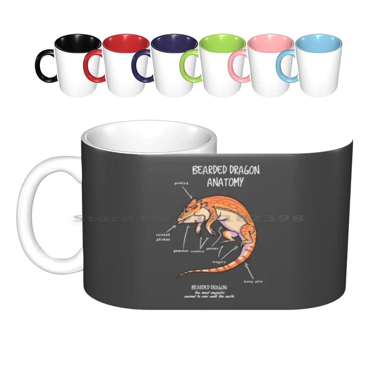 

Керамические чашки с изображением медвежьего дракона