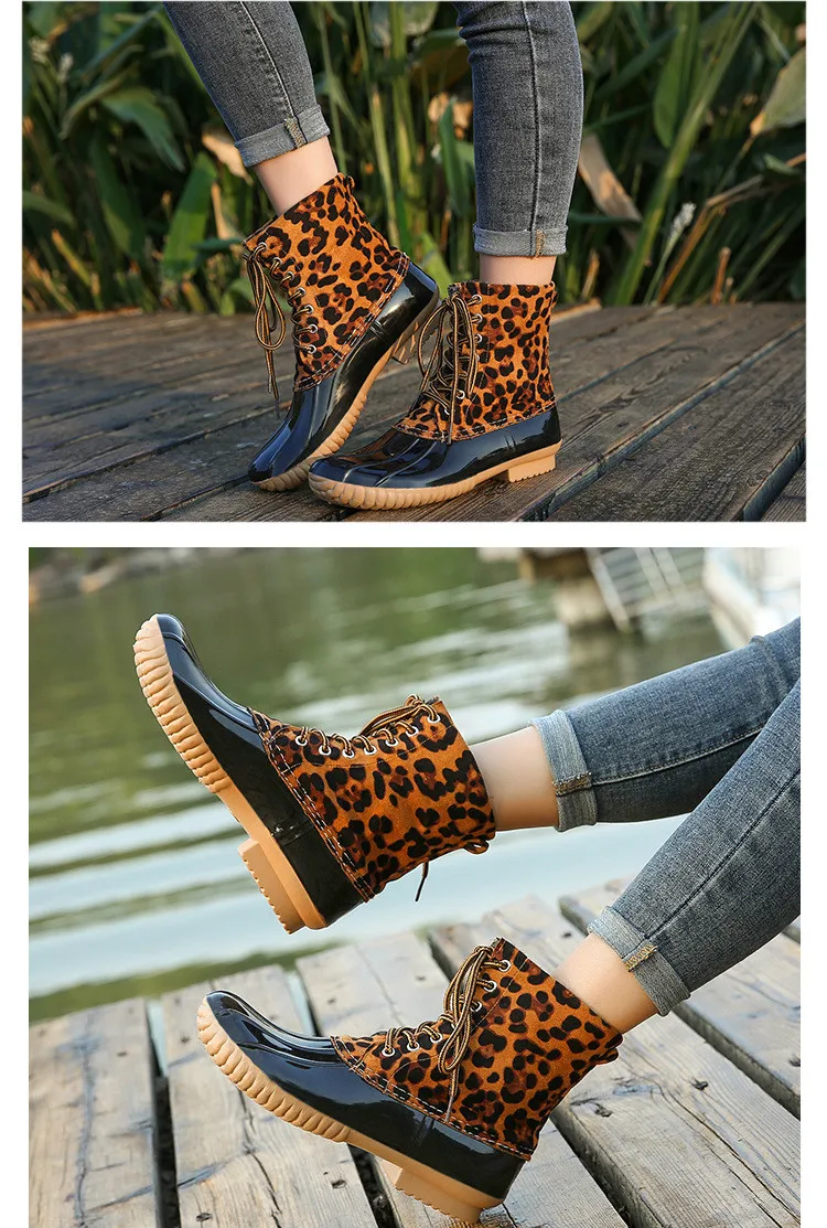 Женская утка сапоги водонепроницаемые резиновые девушки размера плюс 41 42 Zapatos De