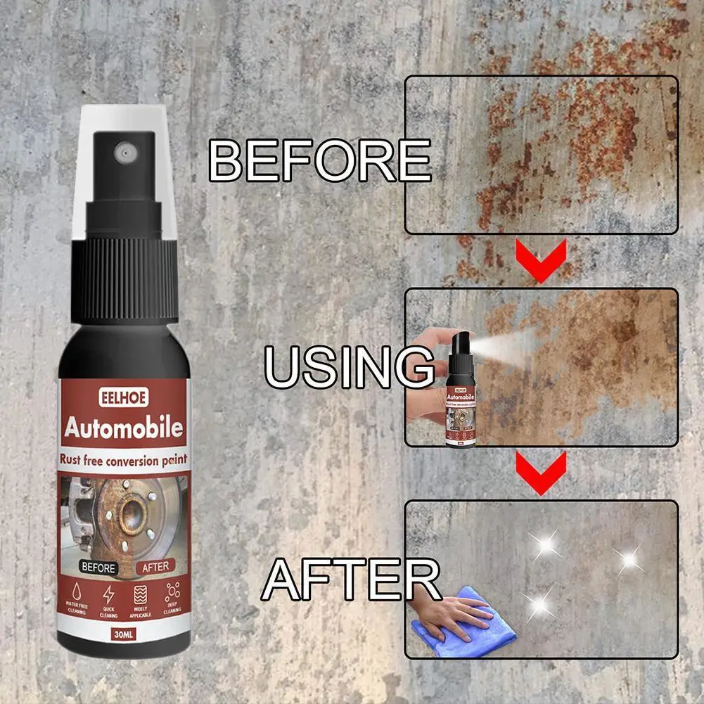 30 мл средство для удаления ржавчины в автомобиле спрей металлическая
