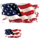 Флаг США железные переводы для Глажка одежды Переводные виниловые наклейки нашивки для T нашивка для рубашки одежды полосатые аппликации