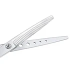 7 дюймов фортепиано зубов Реверсивный истончающие ножницы Fluffer ножницы