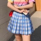 Мини-Юбка Женская Плиссированная, модная облегающая трапециевидная мини-Юбка в стиле Харадзюку, с естественной талией, в готическом стиле