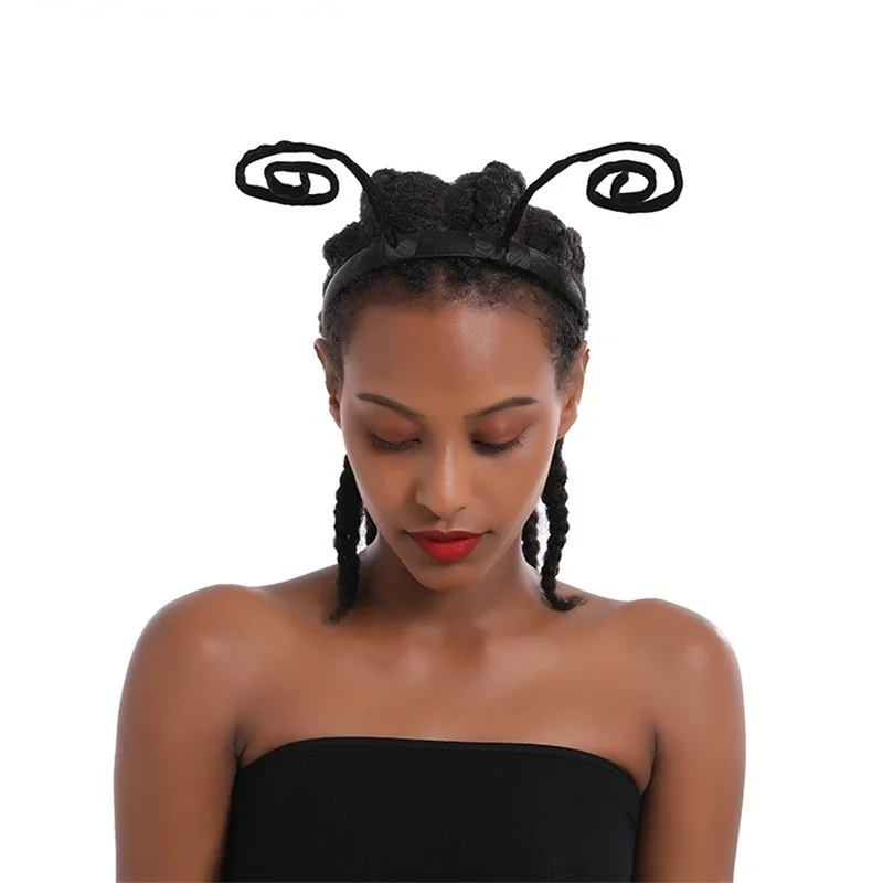 

What a charming personality, funny and strange ant antennae, hair hoop, head hoop, writable shape, women's headdress's headdress