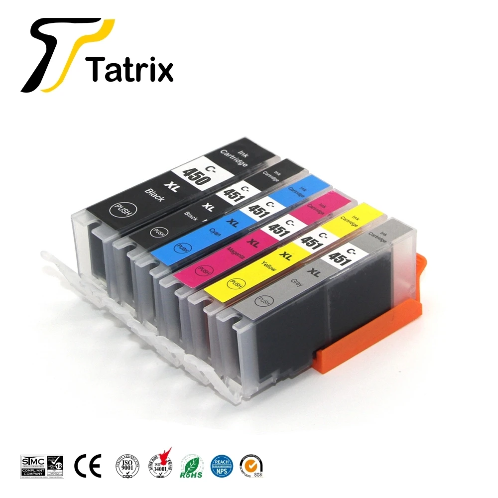 For Canon PGI450XL CLI451XL PGI450 CLI451 Compatible Ink Cartridge For Canon PIXMA MG6340/MG7140/IP8740