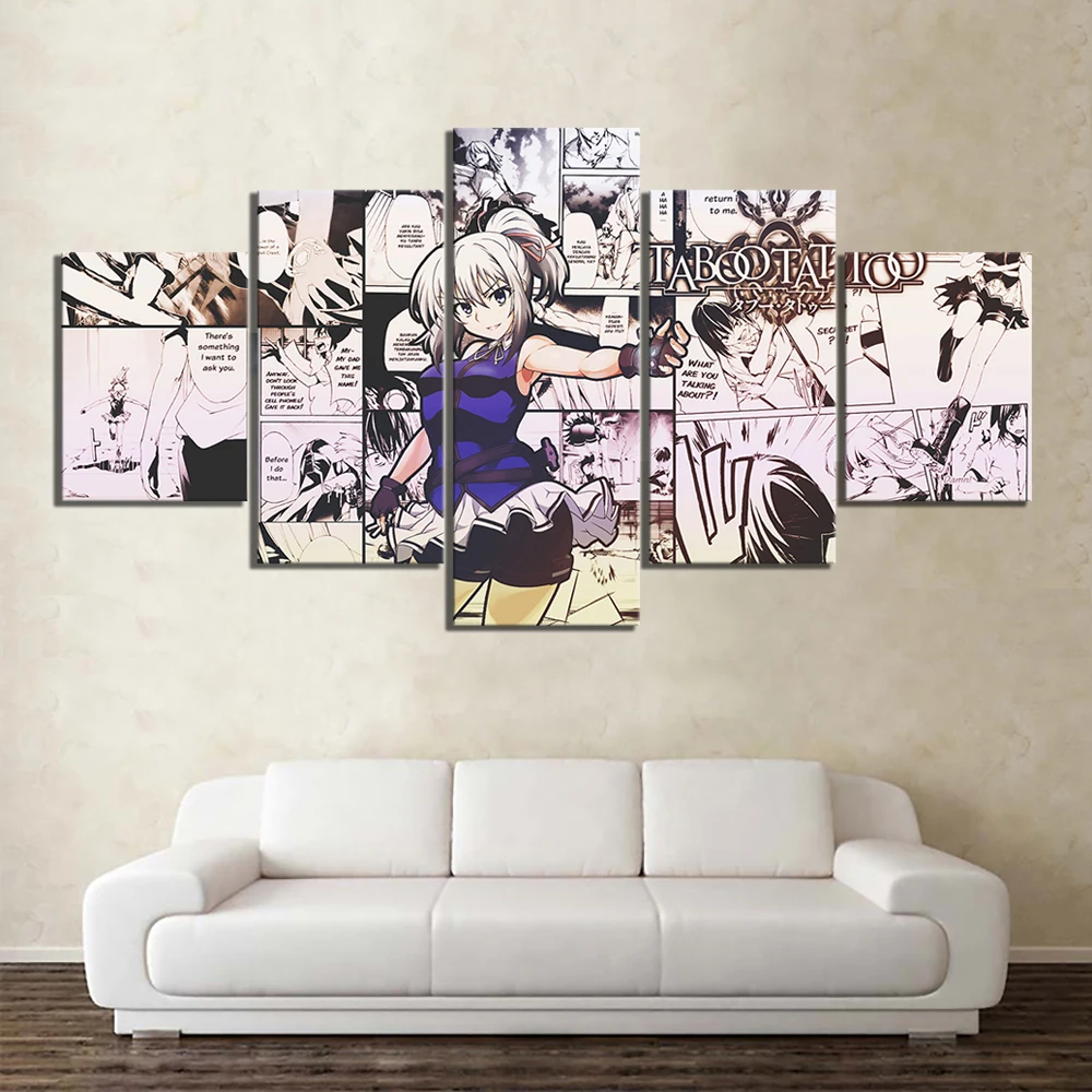 5 шт. комиксов Картины запретная татуировка анимированные из плотной ткани с
