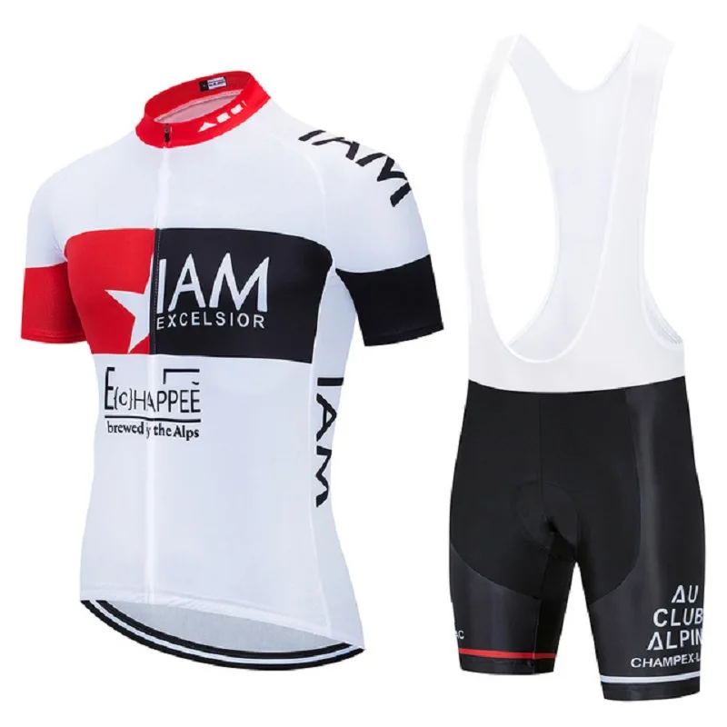 

New IAM Cycling Clothing Set Short Sleeve Suit With Straps Cycling Jerseys Bike Mtb Cycling Bicycle