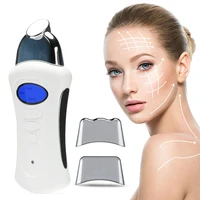 microcurrent ion galvanic mini electric handheld spa device with 3 massage heads usb face lift beauty ems gel facial skin care
