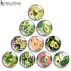 Браслет-амулет, Круглый, с фруктовым узором, размером 12 мм, 14 мм, 16 мм, 20 мм, 25 мм, 30 мм, 643, бижутерия со стеклянными кабошонами