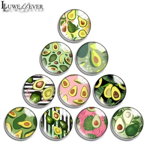 Браслет-амулет, Круглый, с фруктовым узором, размером 12 мм, 14 мм, 16 мм, 20 мм, 25 мм, 30 мм, 643, бижутерия со стеклянными кабошонами