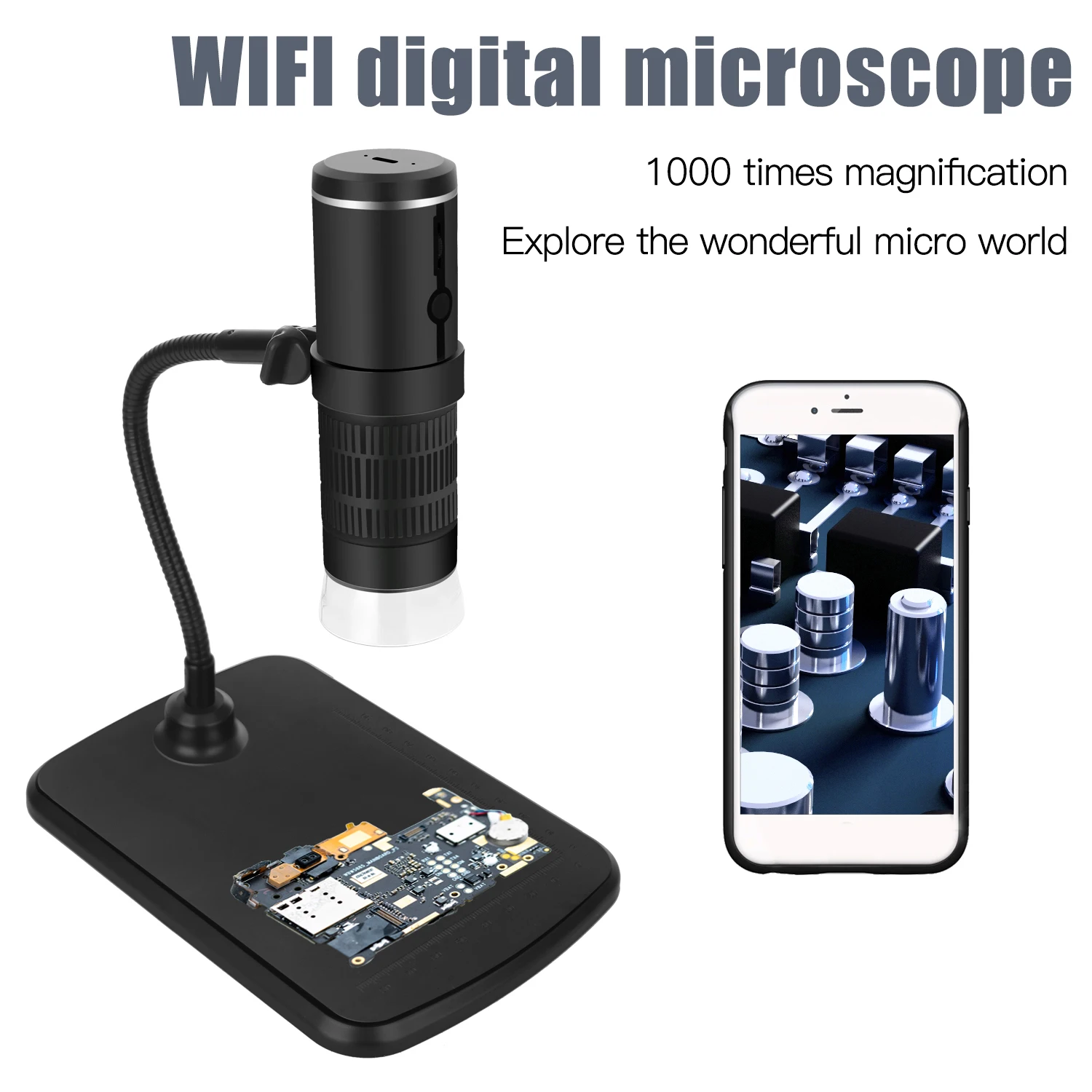 Промышленный электронный микроскоп 2 миллиона HD цифровой фотографический с Wi-Fi