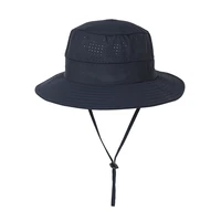 bucket hat men summer fisherman sun beach climbing outdoor with string mesh breathable uv protection holiday accessory for women