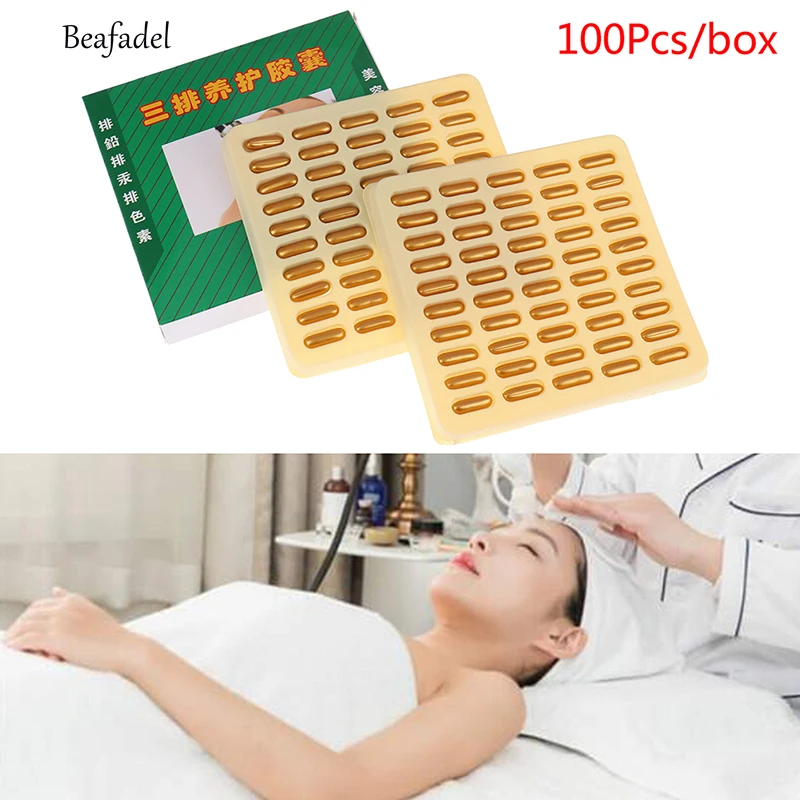 

100PCS/Box Beauty Salon Dedicated Facial Detoxification Capsule Whitening Spot Ultrasound Import Export Instrument Lead Mercury